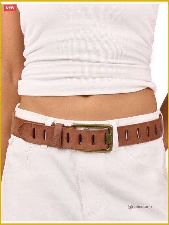 Genuine Leather Belt for Jeans Pants 1.57\